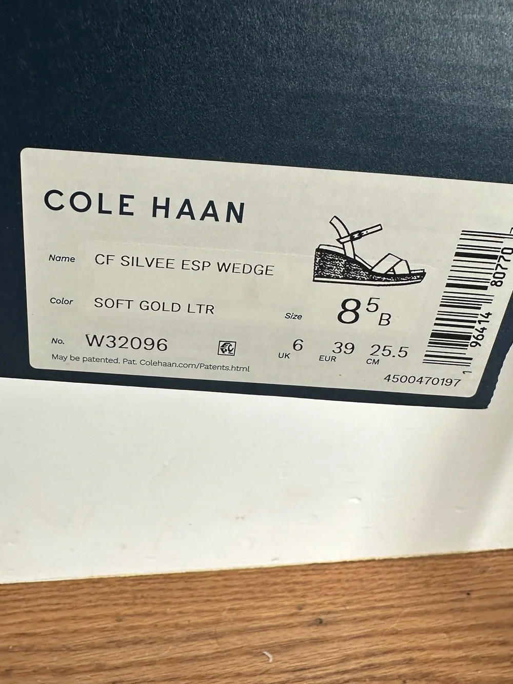 Cole Haan Soft Gold Silvee Wedge Espadrille Sandal coastal grandma wedding guest